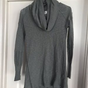 Long Back Long Sleeve Sweater Cowl Sweater